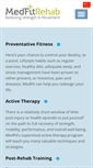 Mobile Screenshot of medfitrehab.com