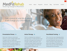 Tablet Screenshot of medfitrehab.com
